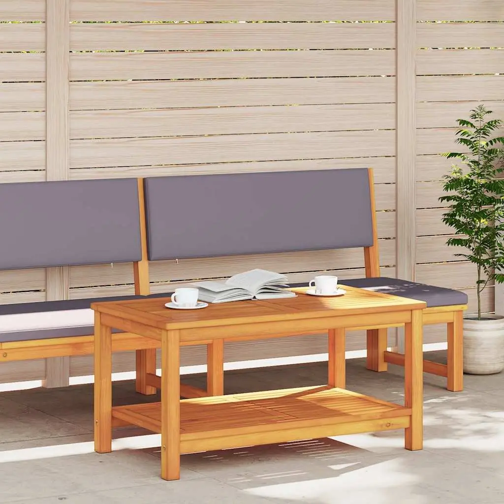 Solid Acacia Wood Side Table for Garden or Patio