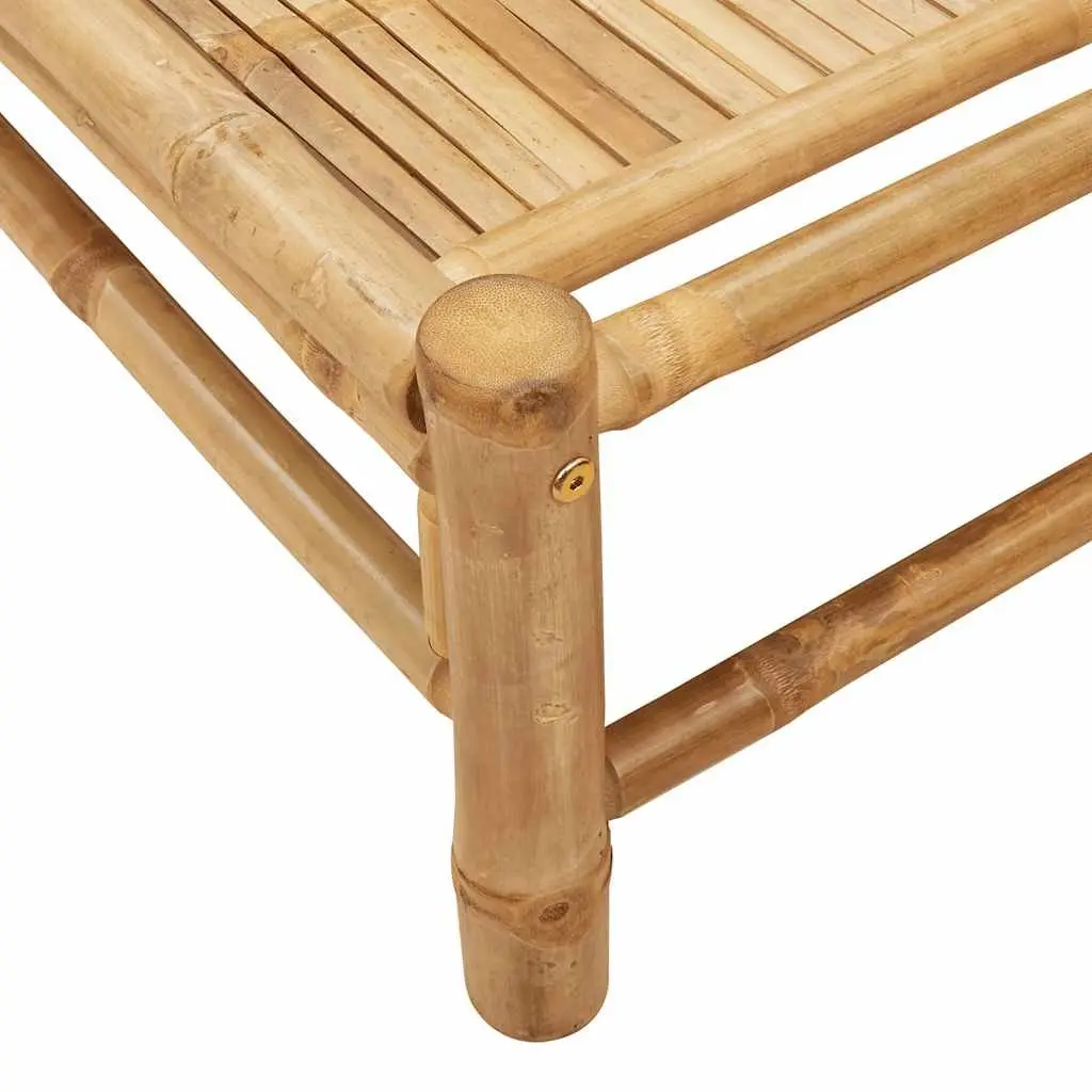 Adjustable Backrest Bamboo Sun Lounger for Outdoor Relaxation