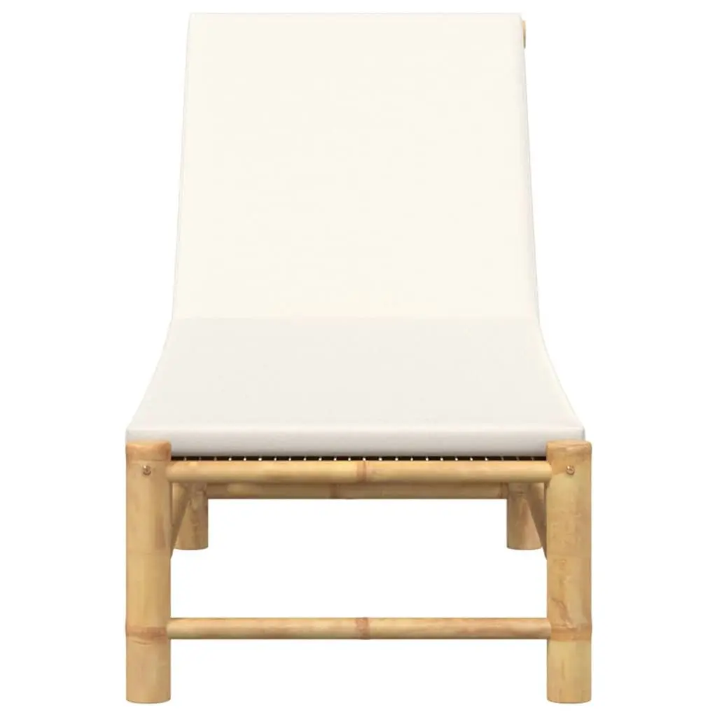 Sun Lounger with Adjustable Backrest and Cushions