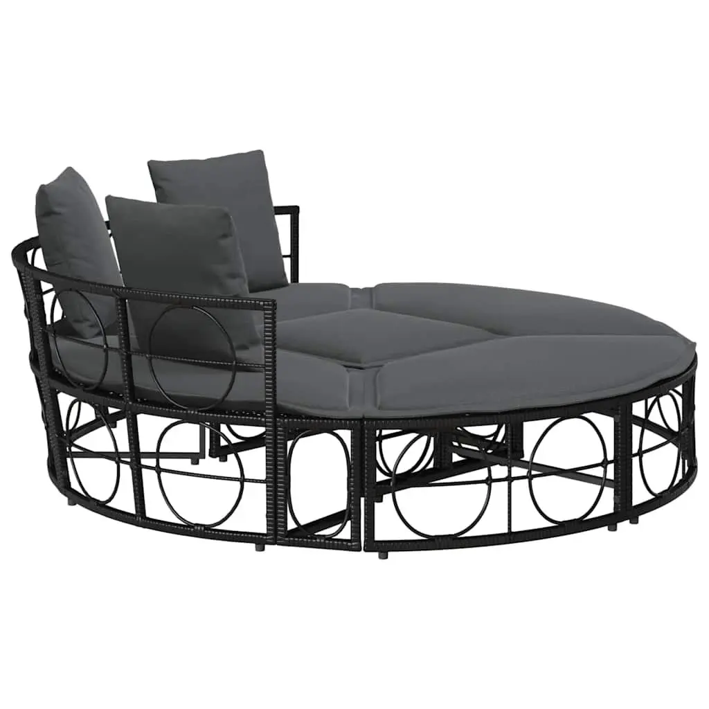 Modular Outdoor Lounge Bed with Cushions