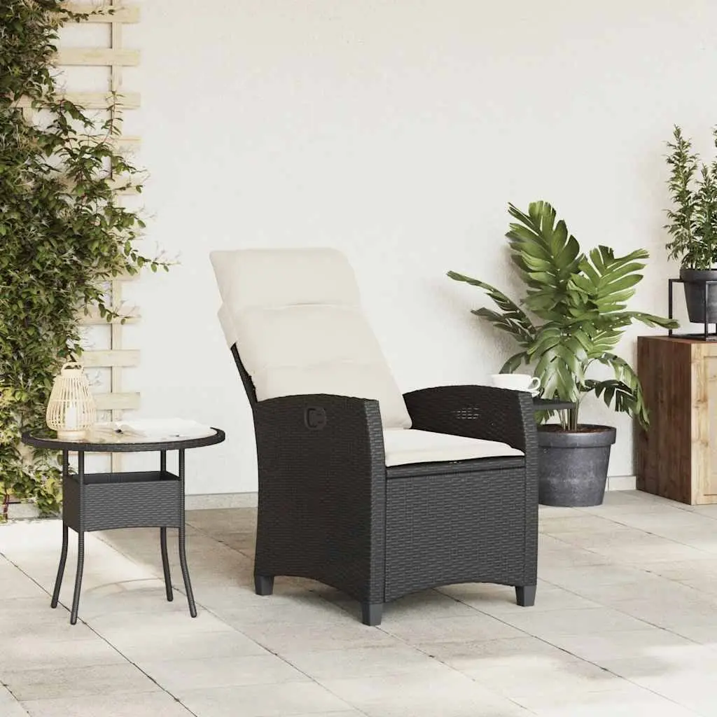 Outdoor Reclining Garden Chair with Foldable Table