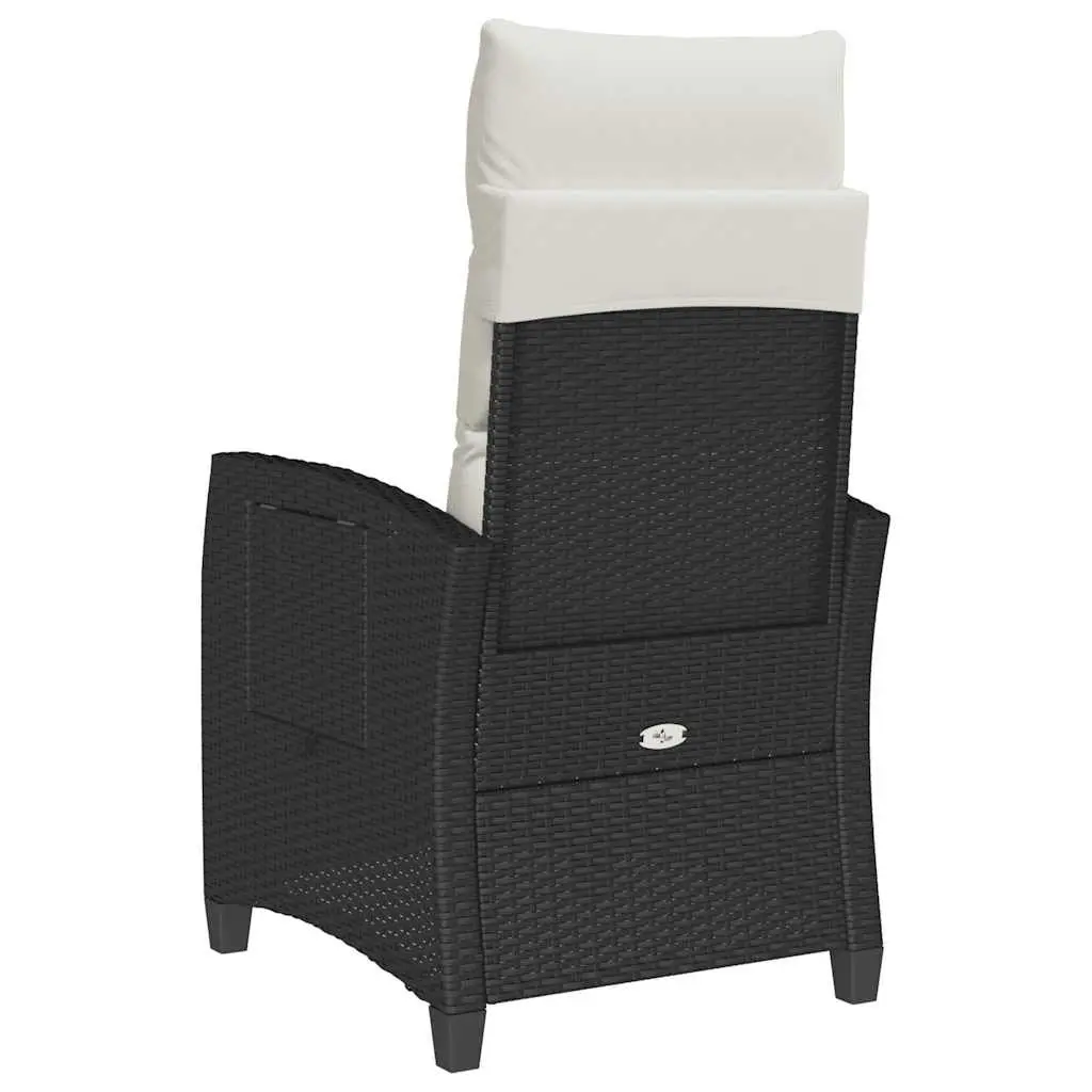Outdoor Reclining Garden Chair with Foldable Table