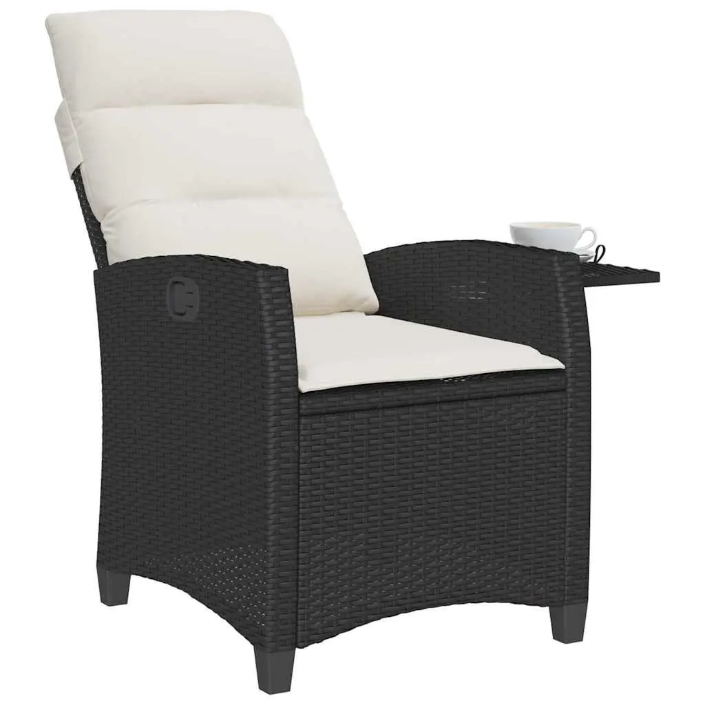 Outdoor Reclining Garden Chair with Foldable Table