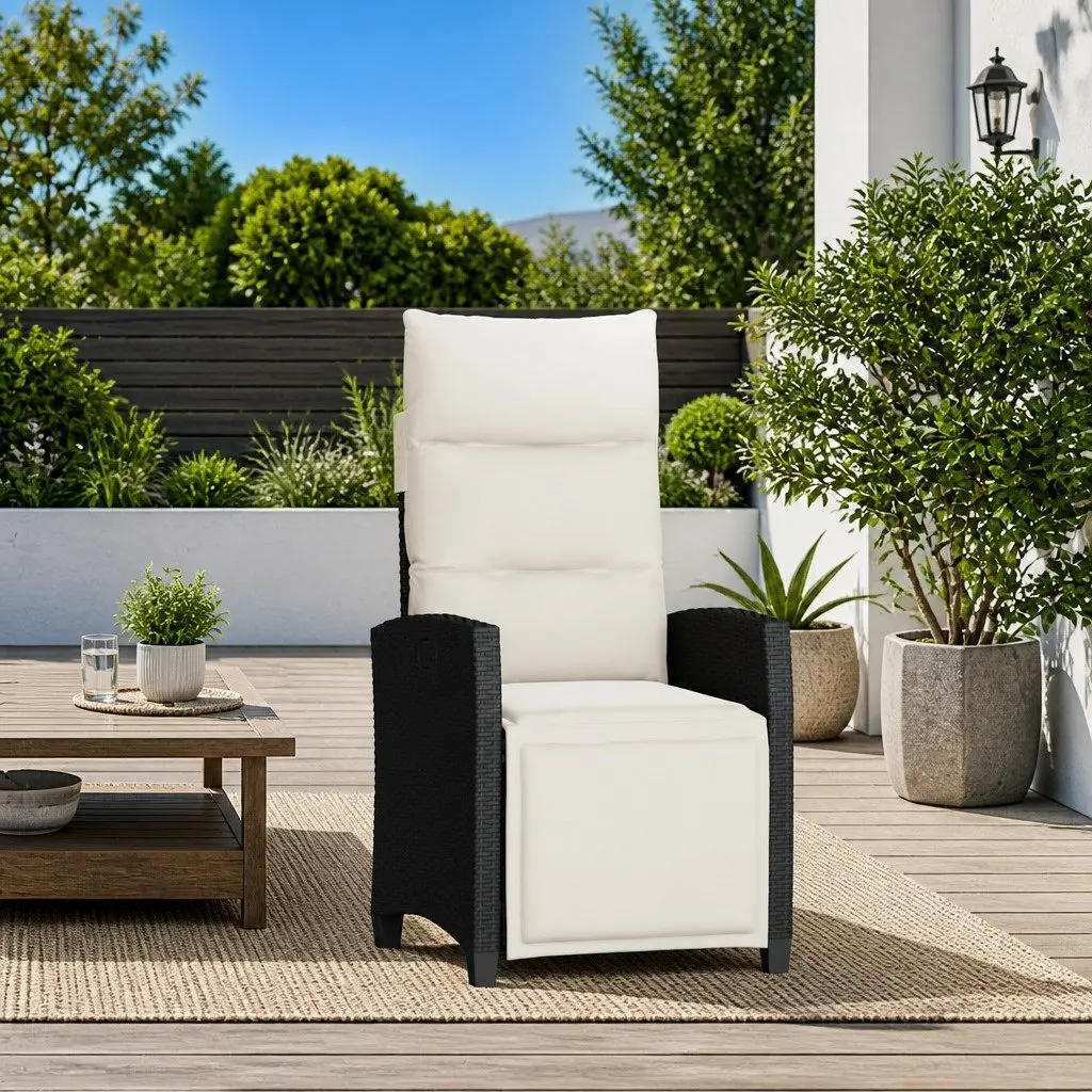 Reclining Garden Chair with Side Table
