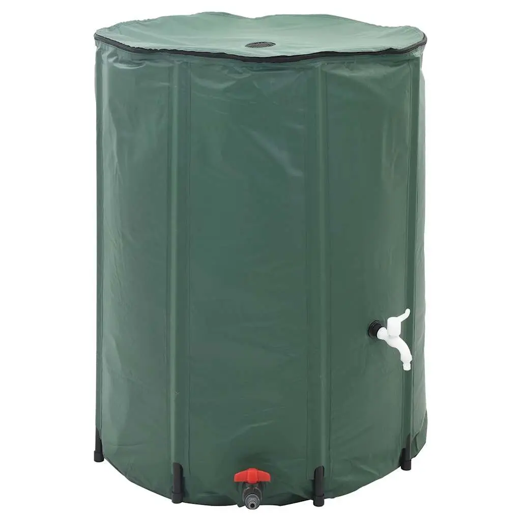 Collapsible Rain Water Tank 750L Green Garden Watering Irrigation Storage