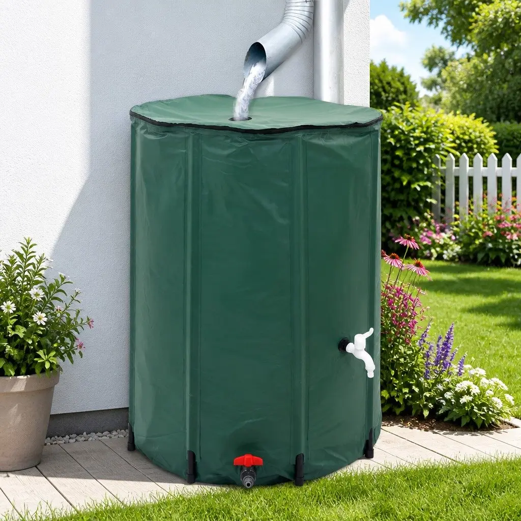Collapsible Water Tank PVC 500L Green