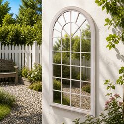 Rustic Arch Garden Mirror 60x116 cm for Indoor Outdoor Use