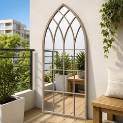 Gothic Arch Garden Mirror 50 x 115 cm for Indoor and Outdoor
