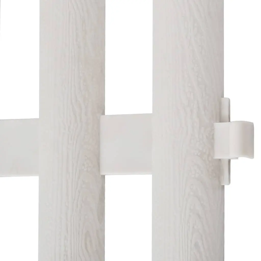 White Garden Lawn Divider Border Edging 17 Pieces 10m Decorative Fence Partition
