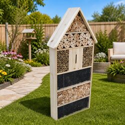 Premium Insect Hotel for Butterflies and Wildlife 45.5x15x99cm