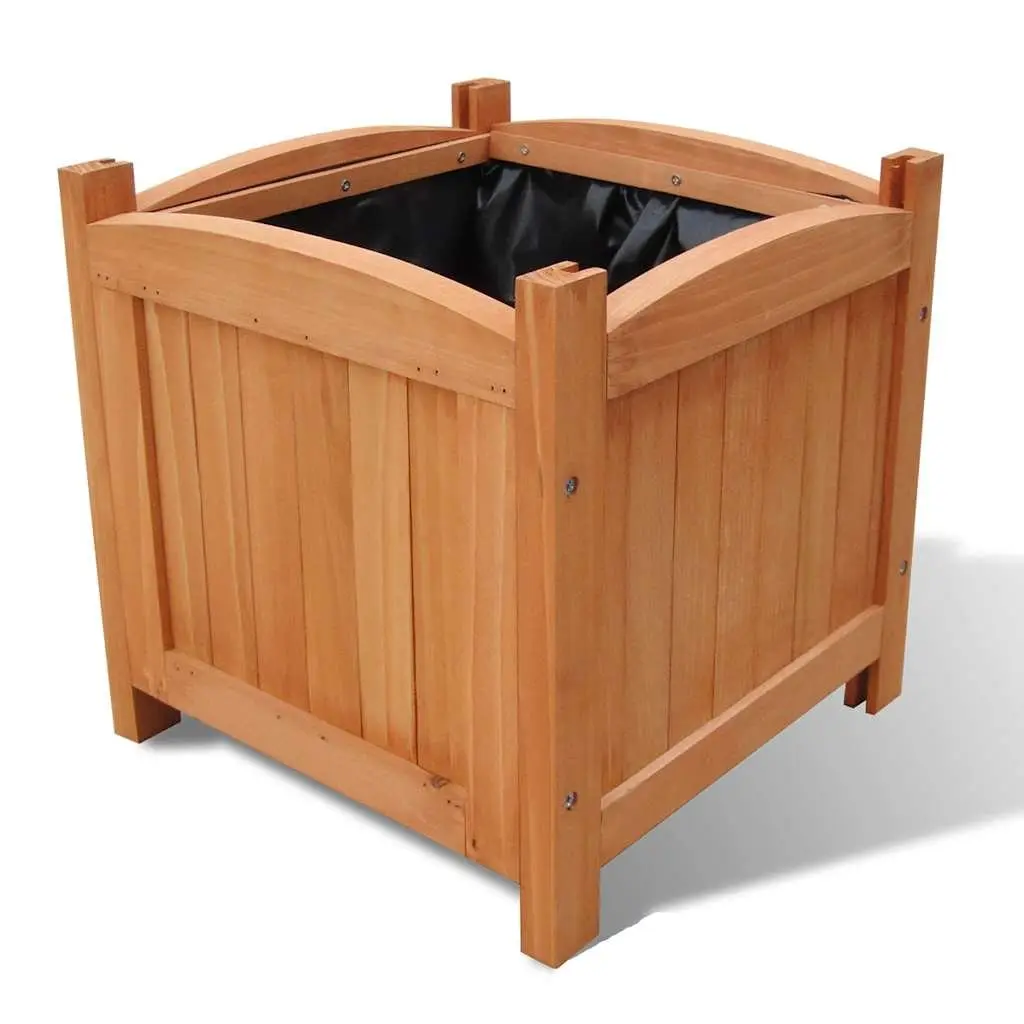 Wooden Raised Garden Bed Planters Set of 2