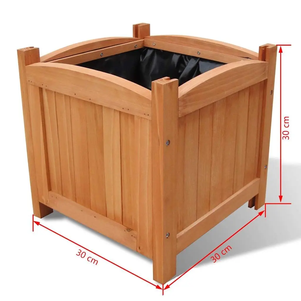 Wooden Raised Garden Bed Planters Set of 2