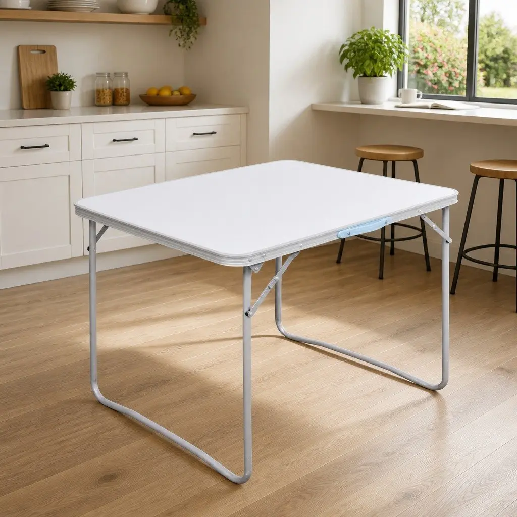 Foldable Camping Table with Metal Frame