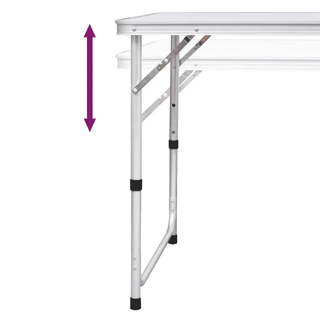Height Adjustable Foldable Camping Table