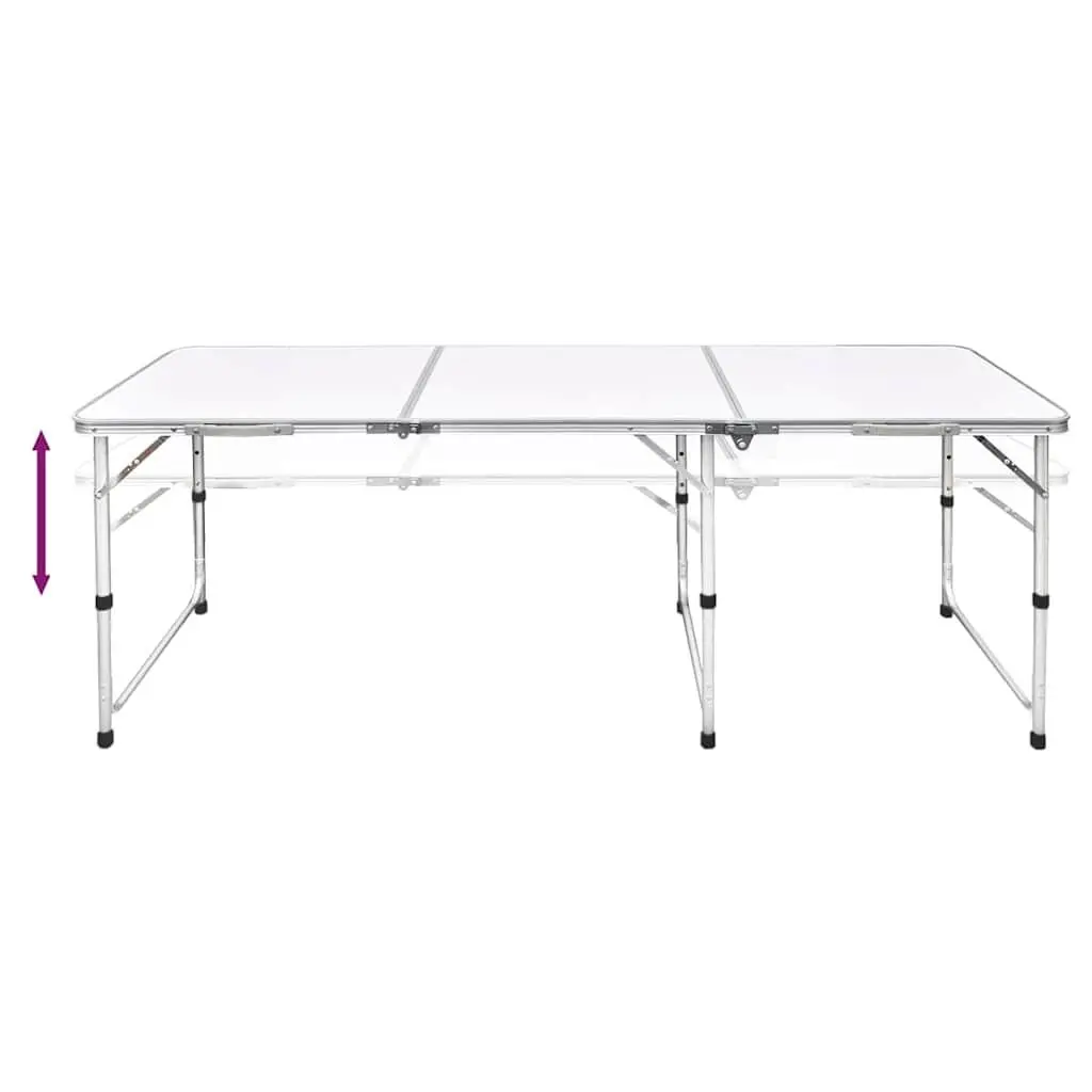 Foldable Camping Table with Adjustable Height