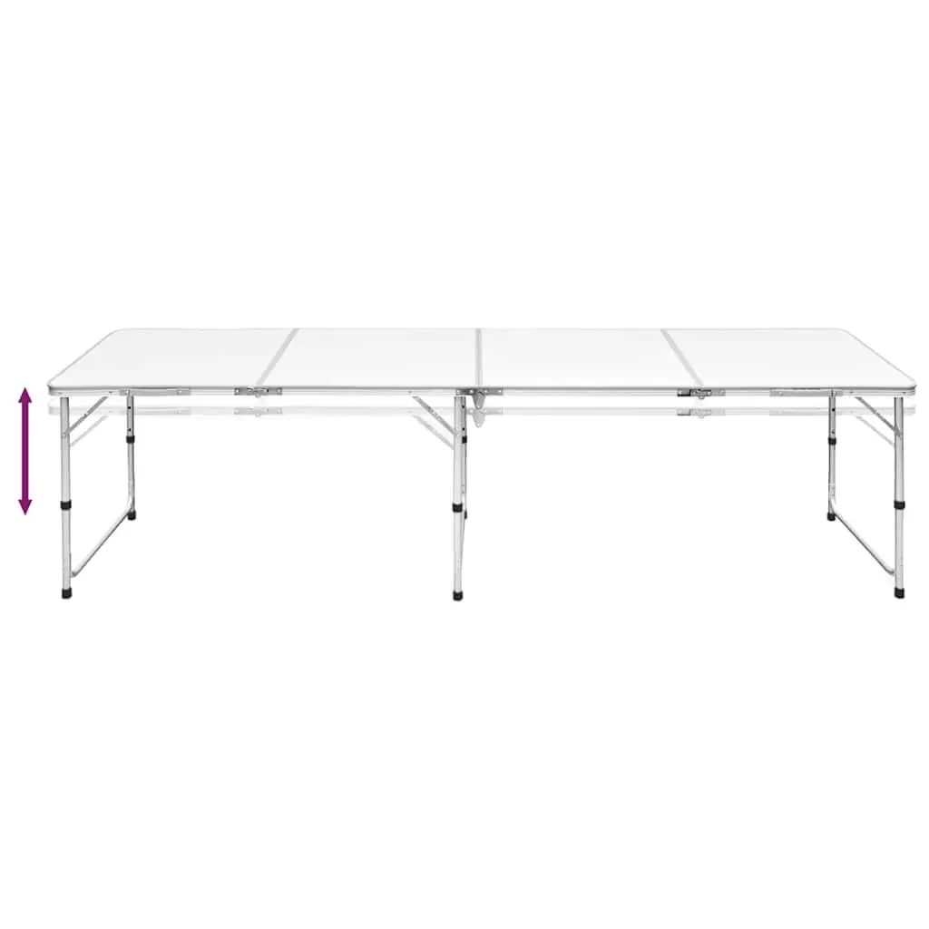 Portable Outdoor Picnic Table with Adjustable Height