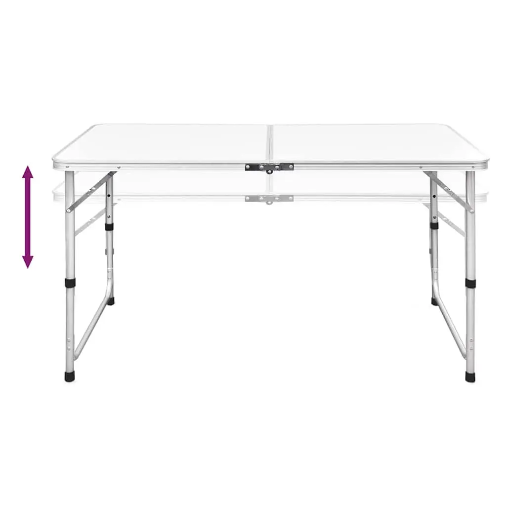 Foldable Camping Table Set with 4 Stools