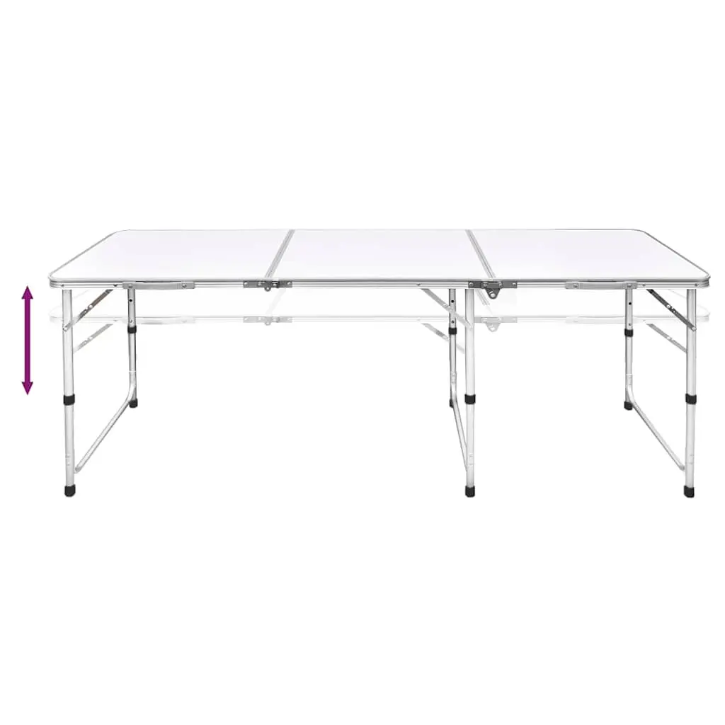 Foldable Camping Table with 6 Stools