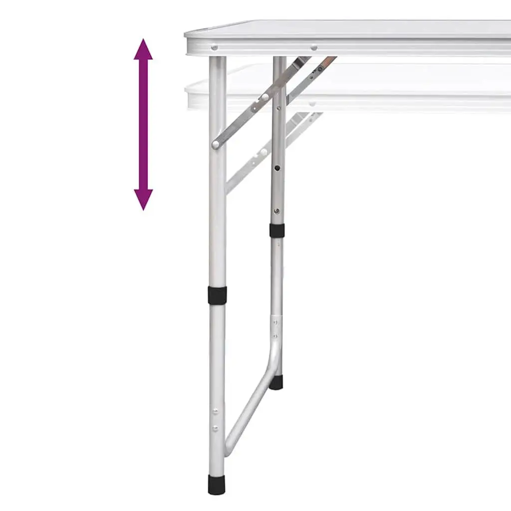 Foldable Camping Table with 6 Stools