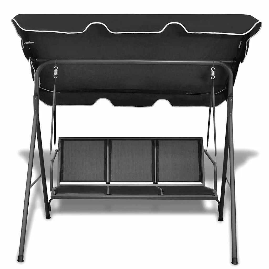 Garden Swing Bench with Canopy for Three