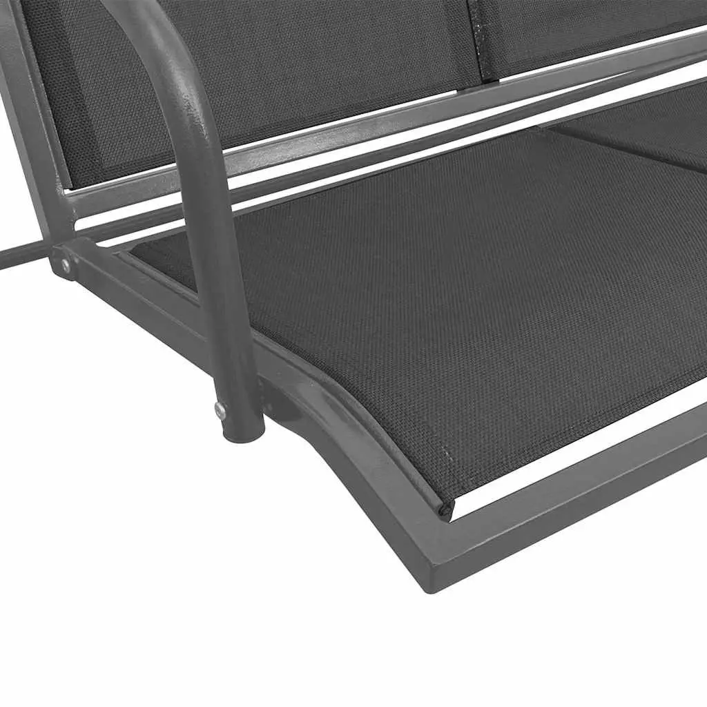 Garden Swing Bench with Canopy for Three