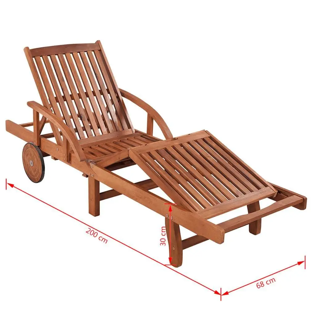 Adjustable Backrest Sun Lounger for Outdoor Spaces