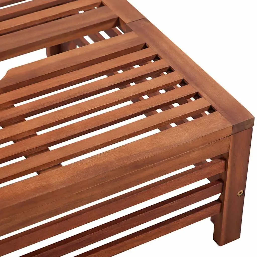 Wooden Parasol Stand Cover & Side Table