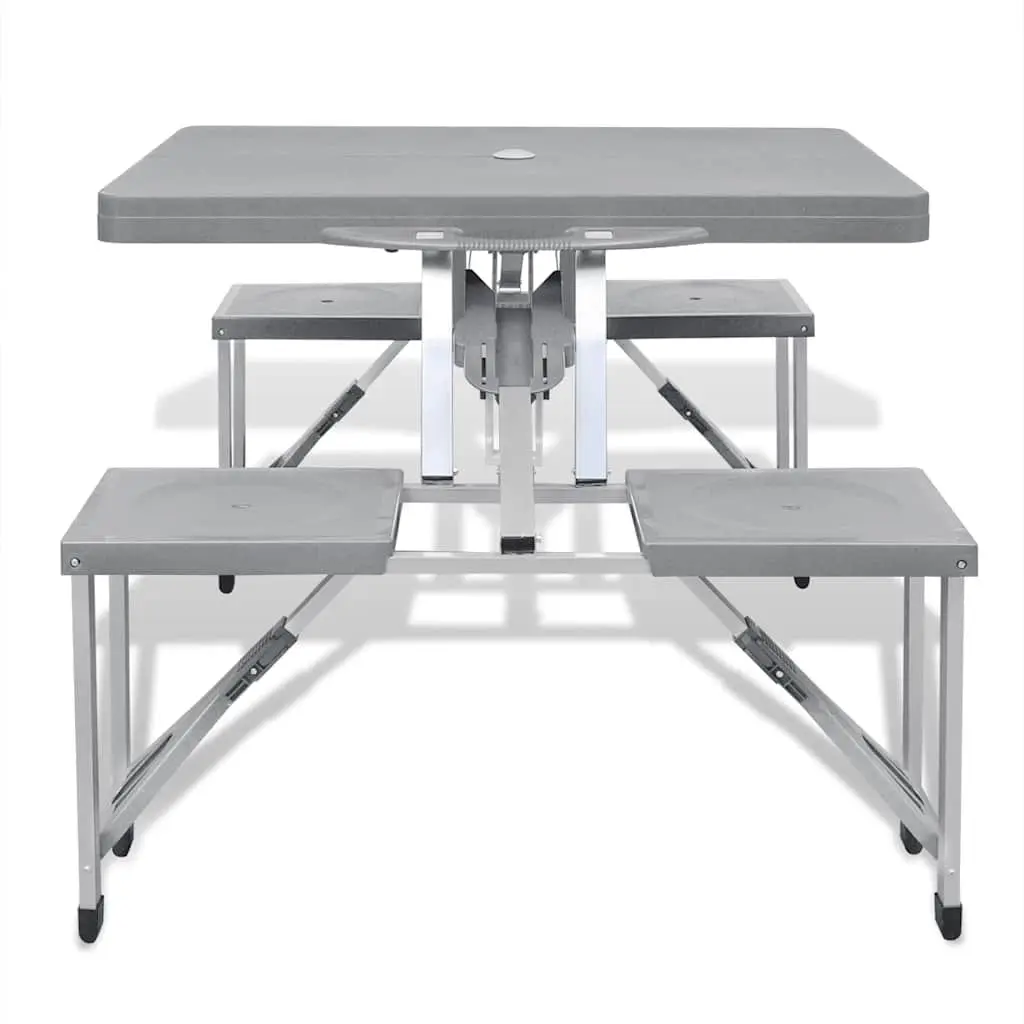 Camping Table Set with 4 Stools for Outdoor Use