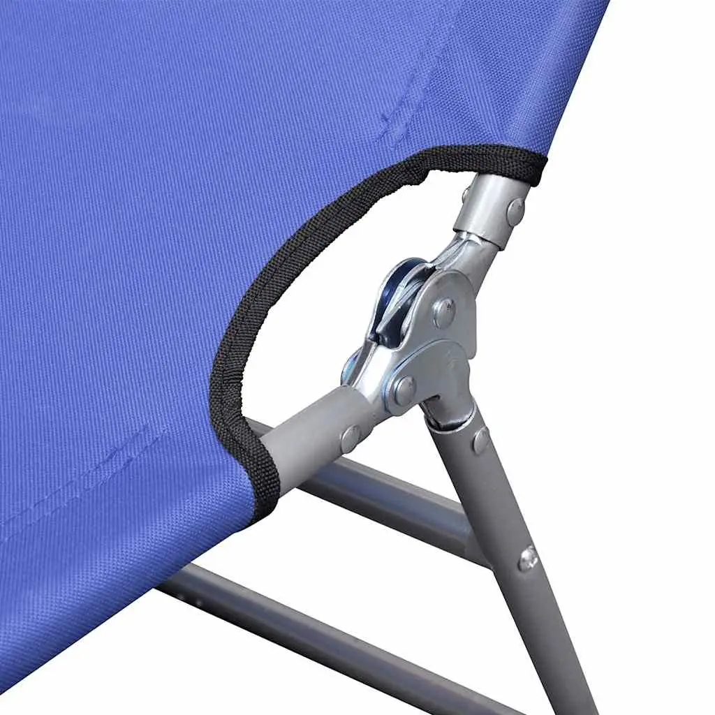 Folding Sun Lounger with Adjustable Backrest