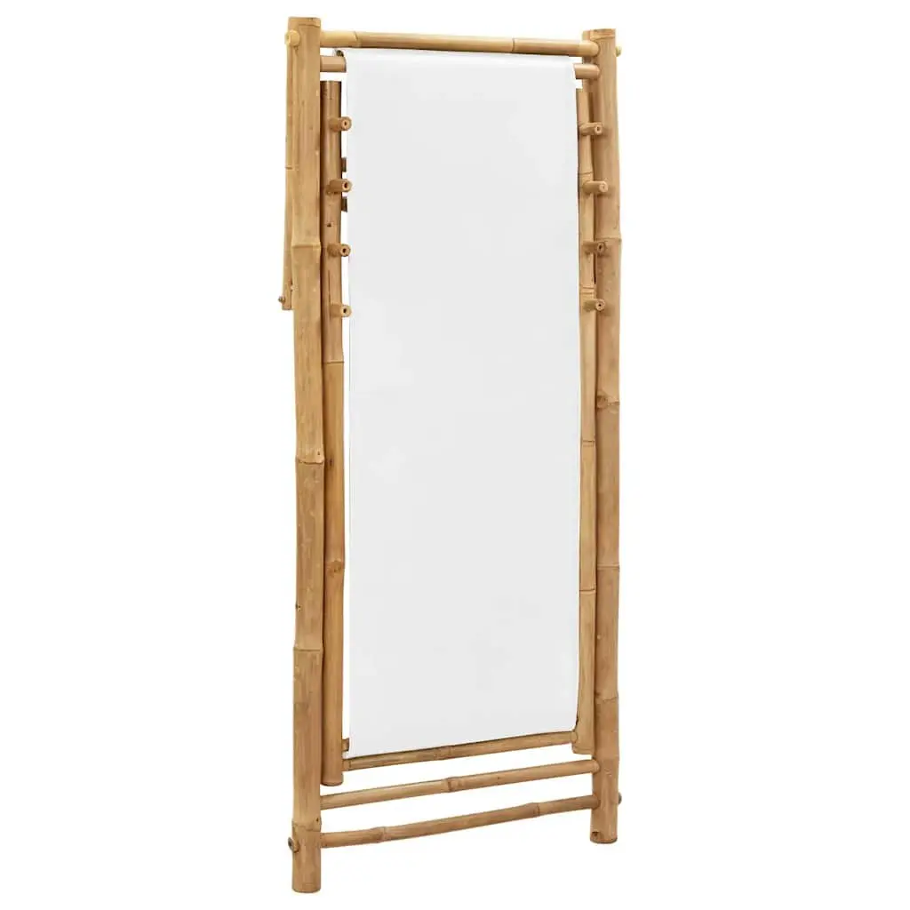 Bamboo Canvas Folding Deck Chair for Outdoor Relaxation