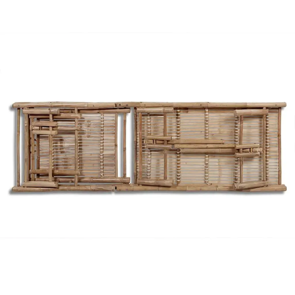 Adjustable Bamboo Sun Lounger for Outdoor Relaxation