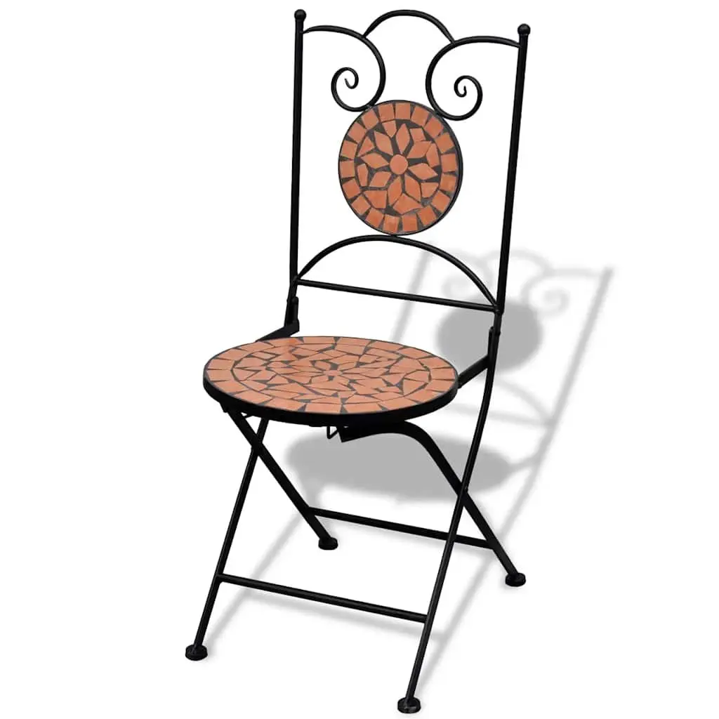 Folding Bistro Chairs 2 pcs for Outdoor Use