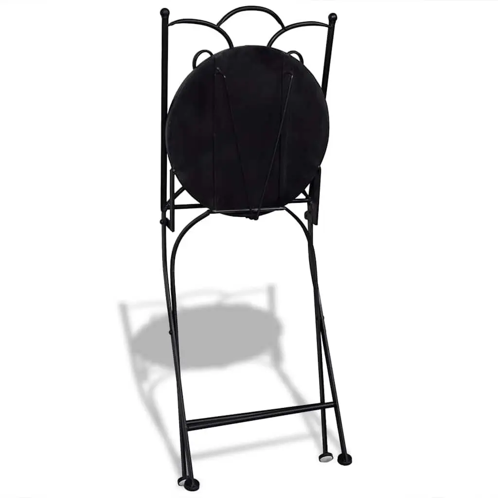 Folding Bistro Chairs 2 pcs for Outdoor Use