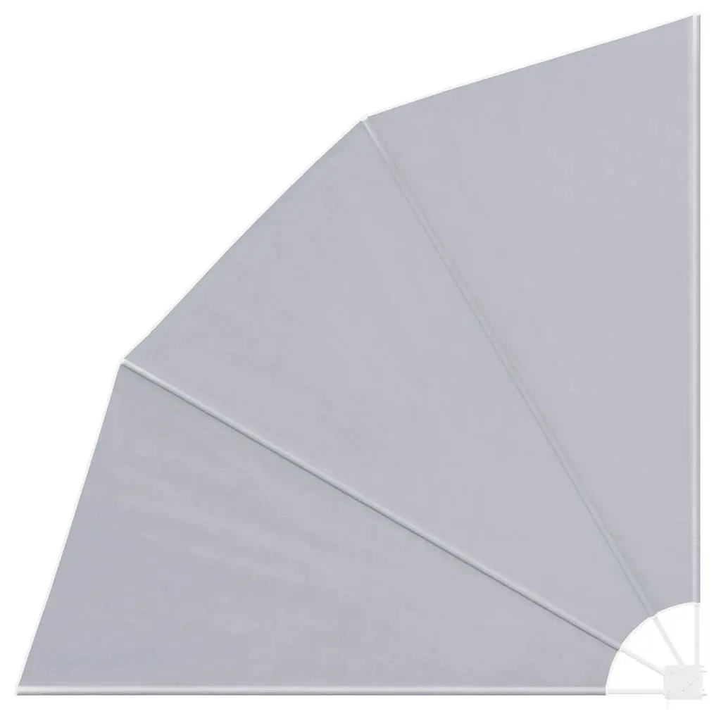 Collapsible Side Awning Polyester 210x210cm Grey