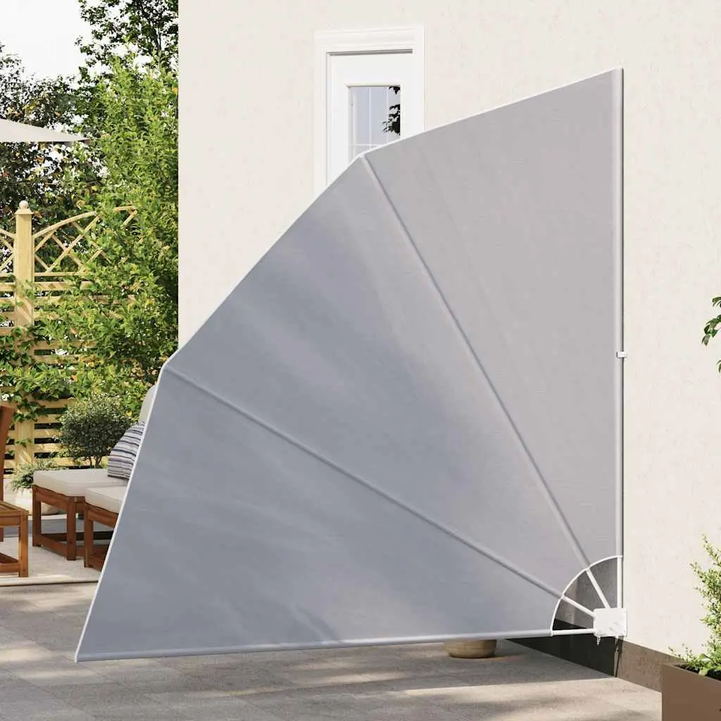 Collapsible Side Awning Polyester 210x210cm Grey