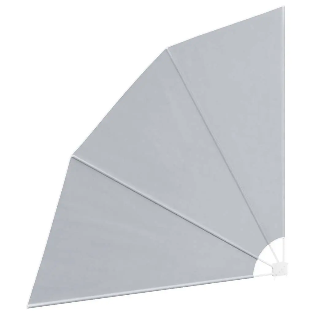 Collapsible Side Awning Polyester 210x210cm Grey
