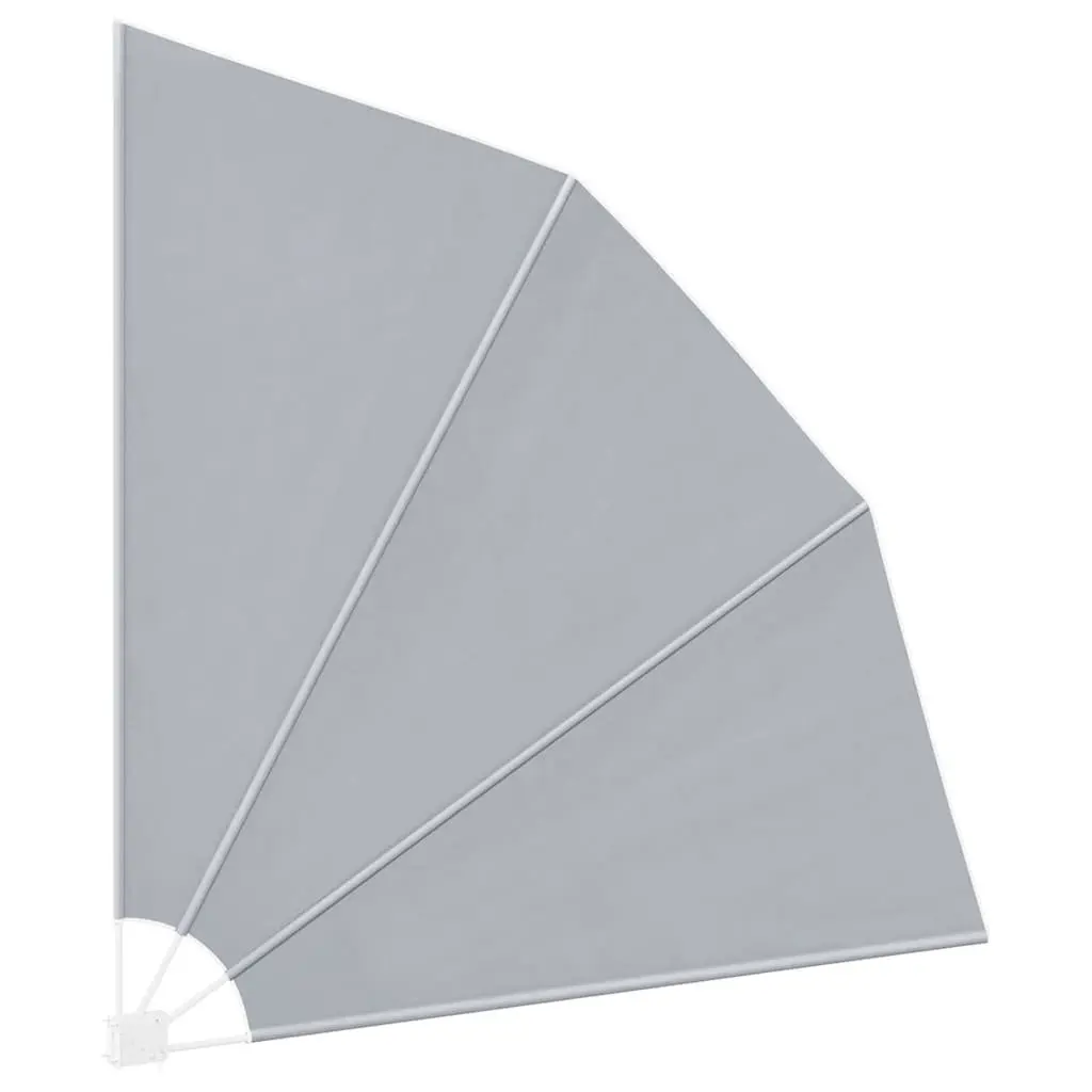 Collapsible Side Awning Polyester 210x210cm Grey