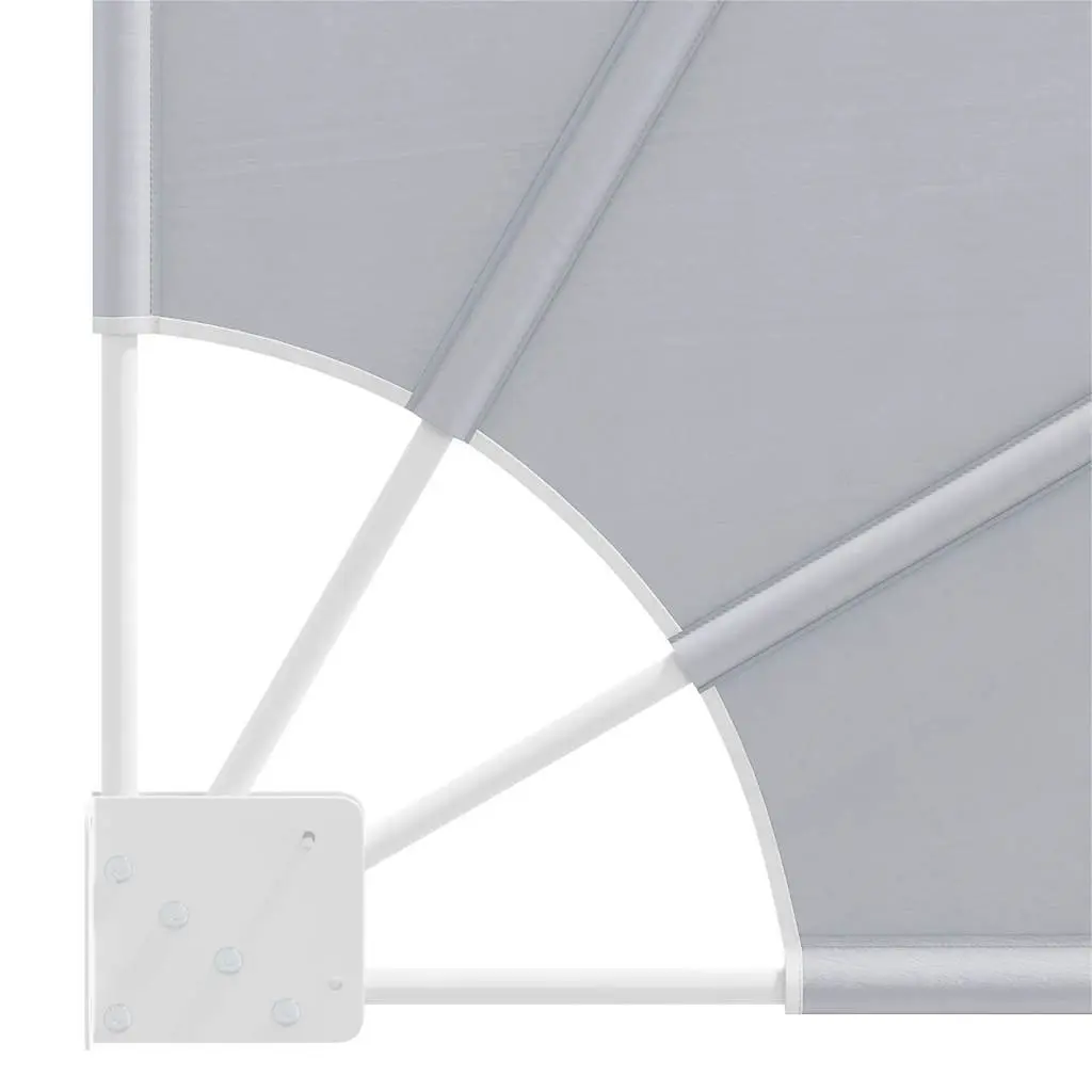 Collapsible Side Awning Polyester 210x210cm Grey