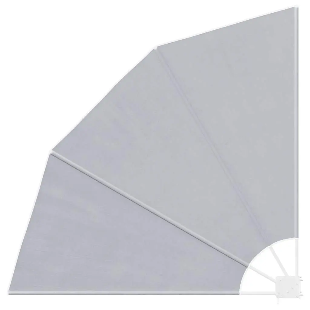 Collapsible Side Awning Polyester 140 x 140 cm Grey
