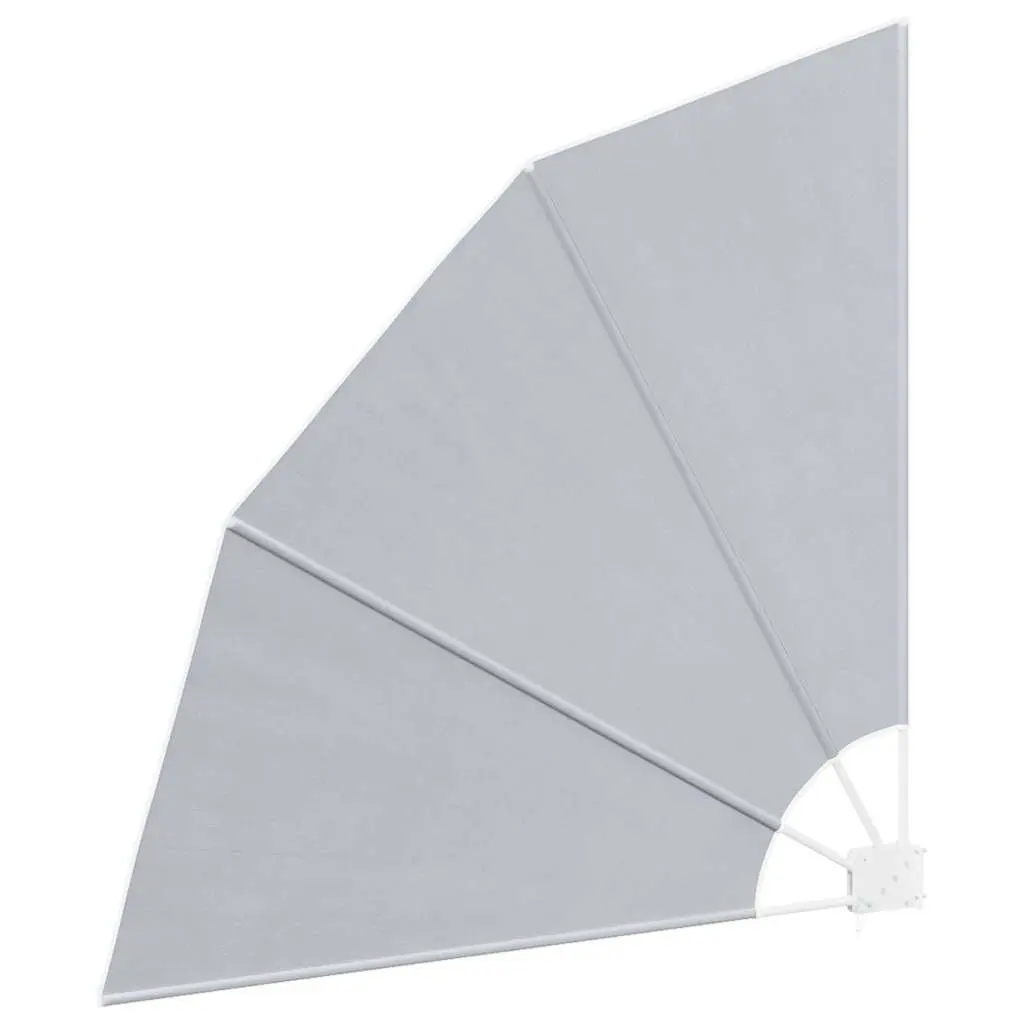 Collapsible Side Awning Polyester 140 x 140 cm Grey