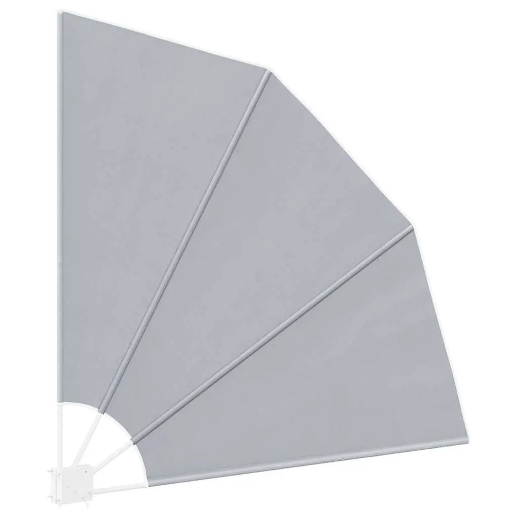 Collapsible Side Awning Polyester 140 x 140 cm Grey