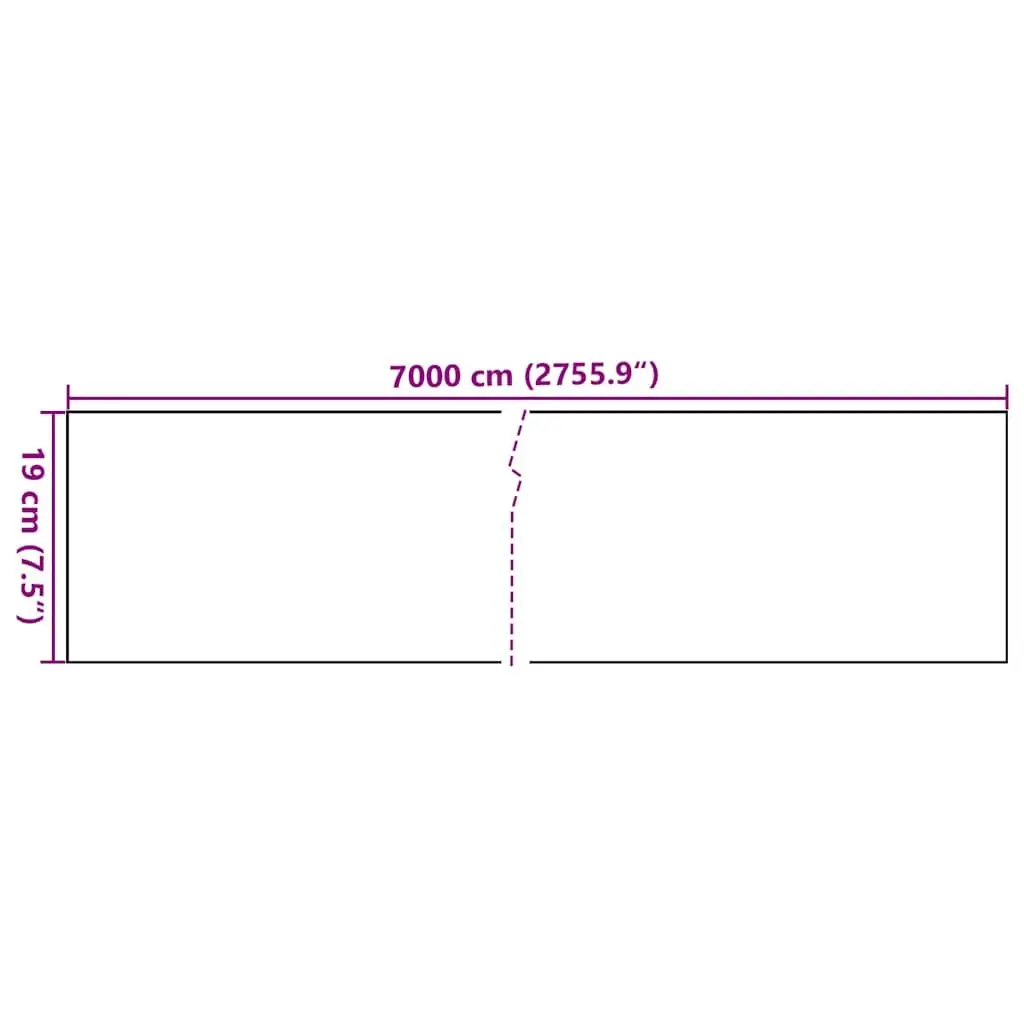 Garden Privacy Screen PVC 70x0.19m Grey