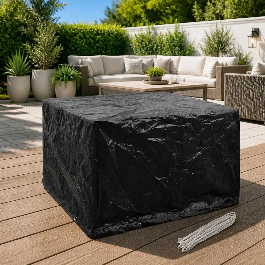 Garden Furniture Cover 113x113x73cm with Eyelets