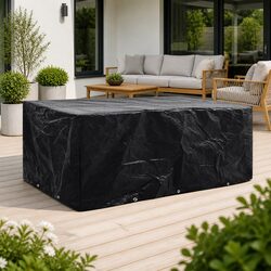 Premium Black Garden Furniture Cover 229x113x73cm