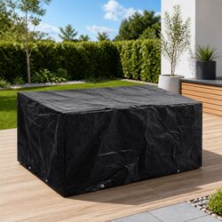 Durable Garden Furniture Cover 180x140x90cm Black Rattan