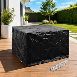 Durable Black Garden Furniture Cover for Year-Round Use