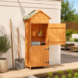 Durable Wooden Outdoor Storage Shed with Waterproof Roof
