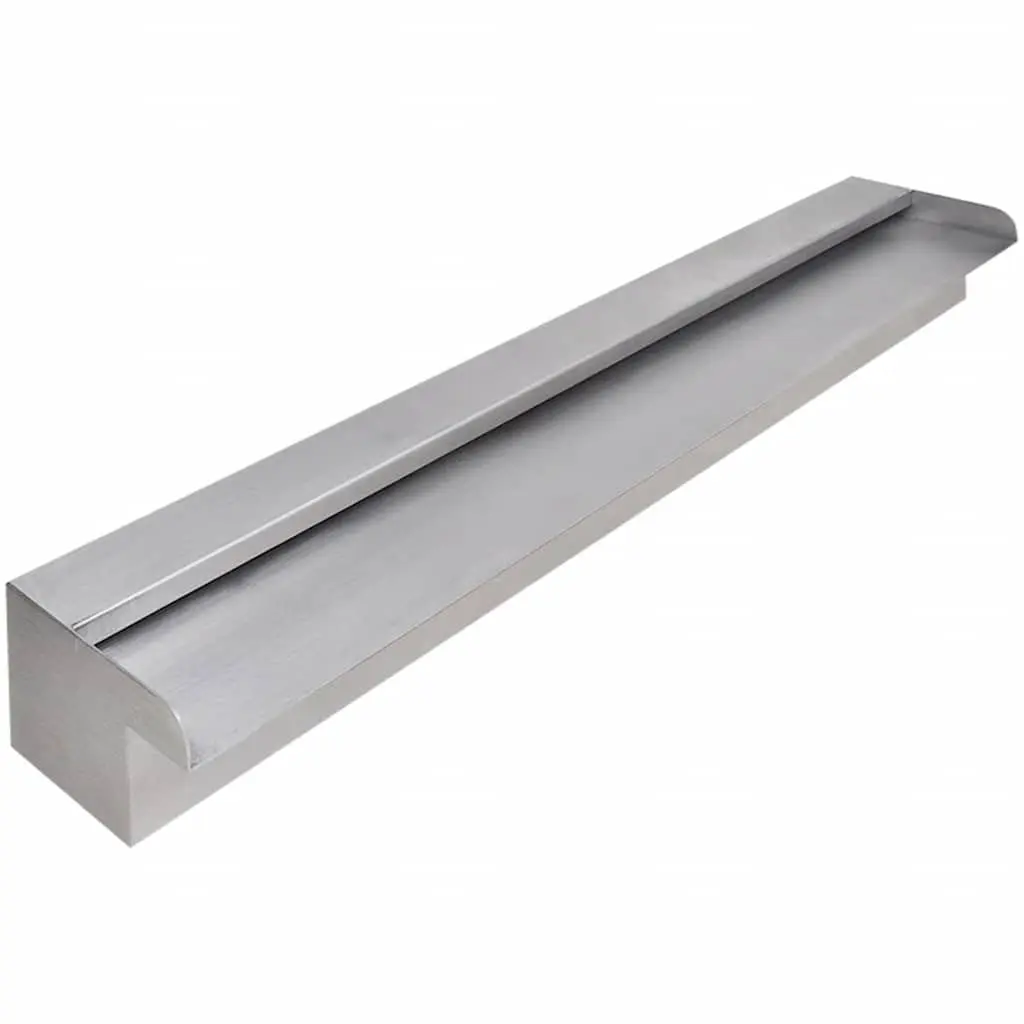 Silver Rectangular Waterfall Fountain for Pools