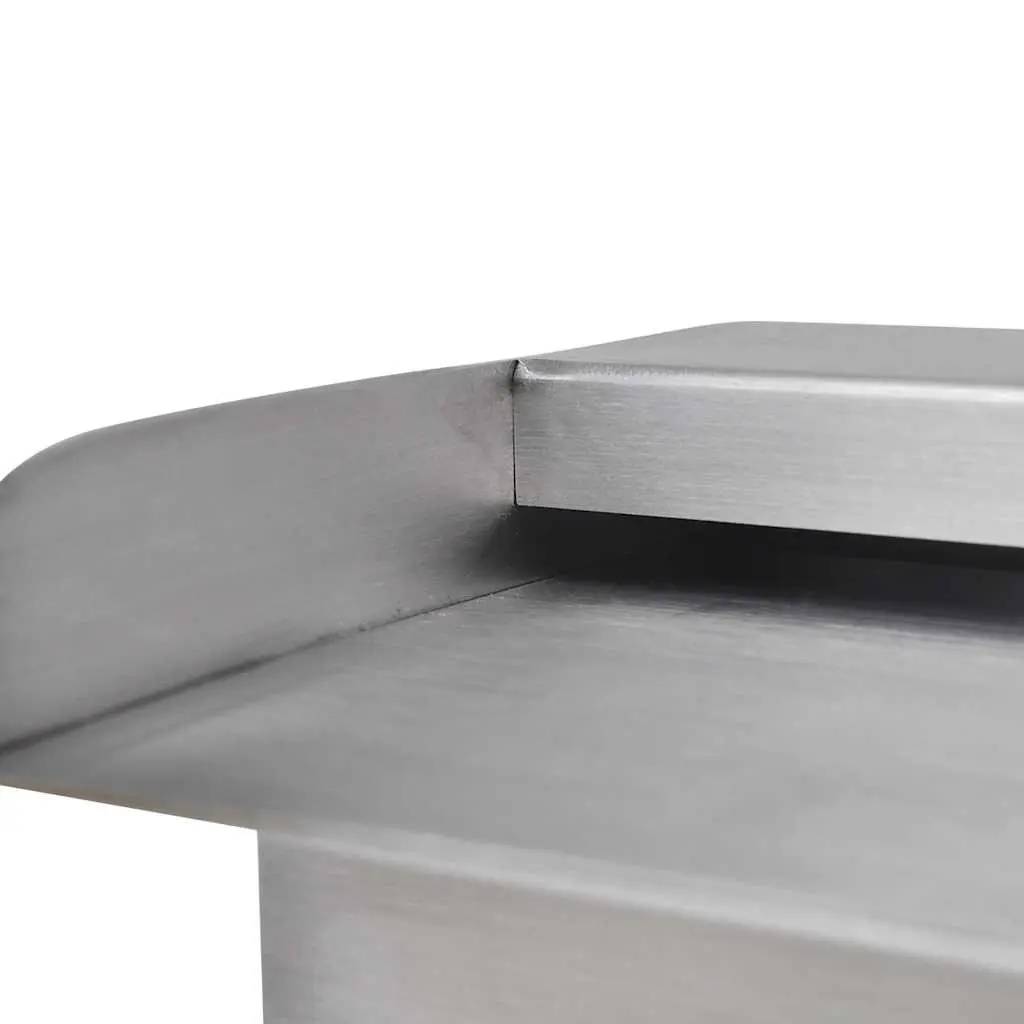 Silver Rectangular Waterfall Fountain for Pools
