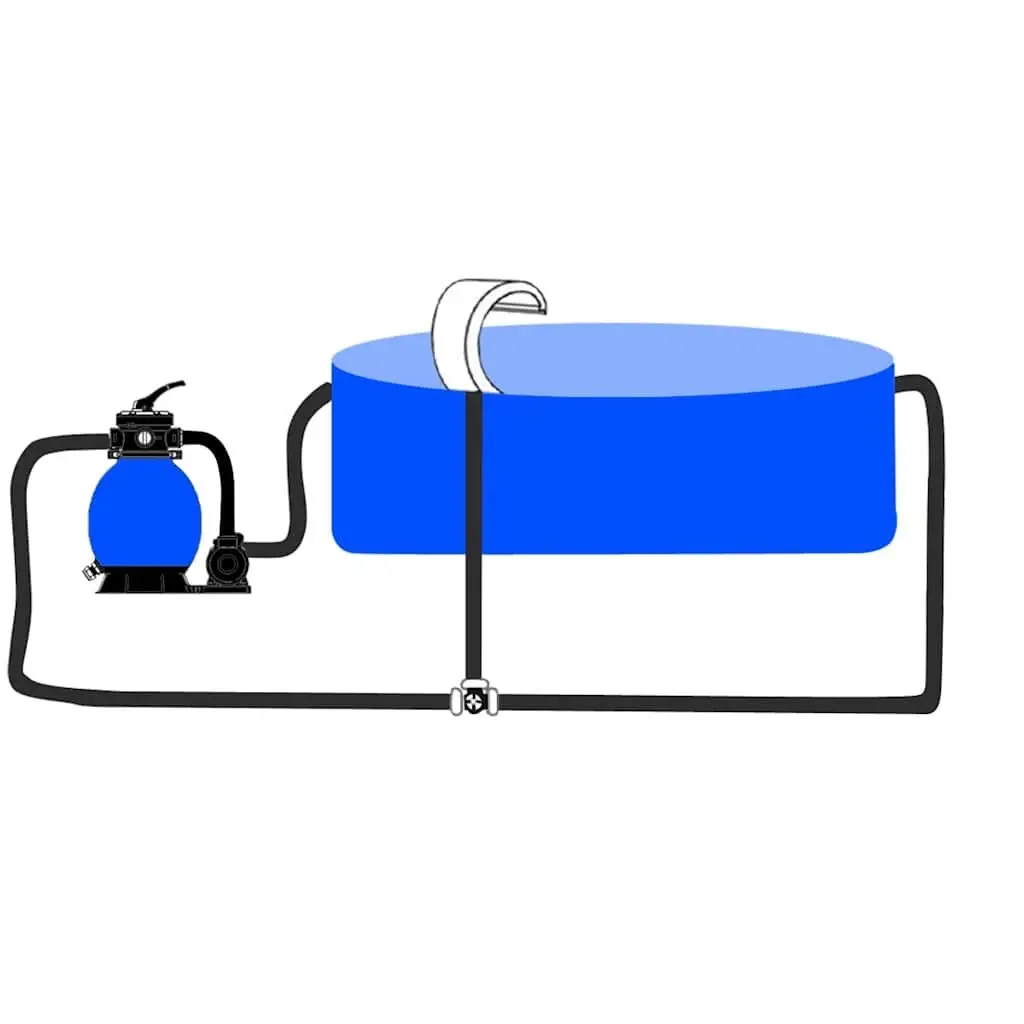 Waterfall Fountain Silver 45 x 30 x 60 cm Outdoor Garden Pool Feature